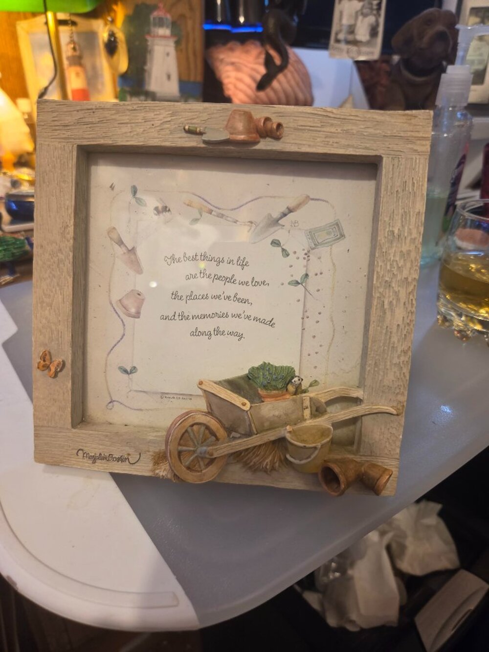 Hallmark Marjolein Bastin Gardening Picture Frame Plaque Best Things In Life 3D!